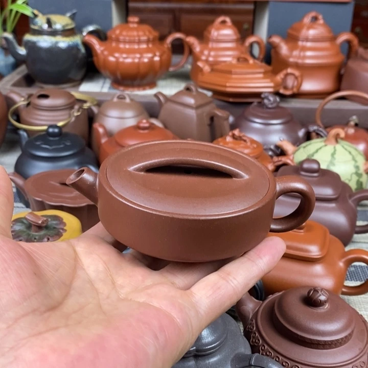 茶壶紫砂景元150cc原矿老紫泥特价