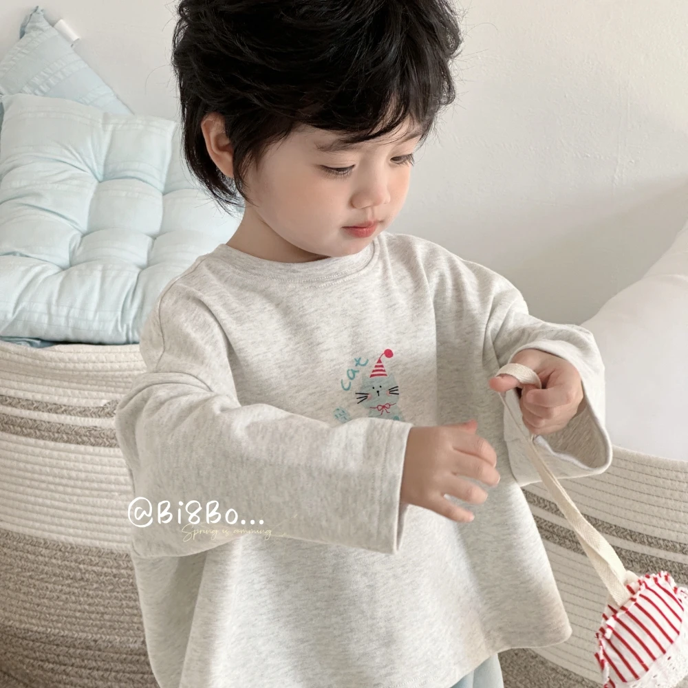 【 多雨孕婴专属】bi8bo2025春季新款儿童印花长袖体恤 31068
