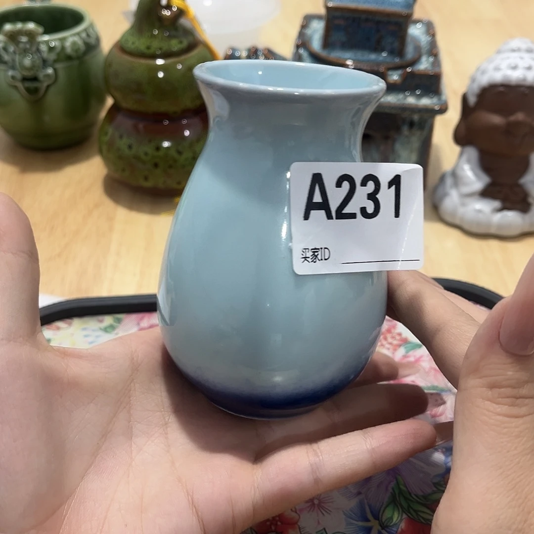 瓷片茶摆件工艺品摆件666