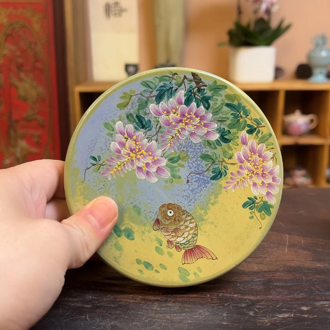青***山柴烧手工手绘陶瓷