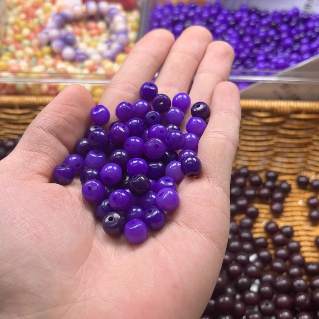 【闪购商品】白玉菩提吊坠z9/200+60颗紫罗兰酒桶