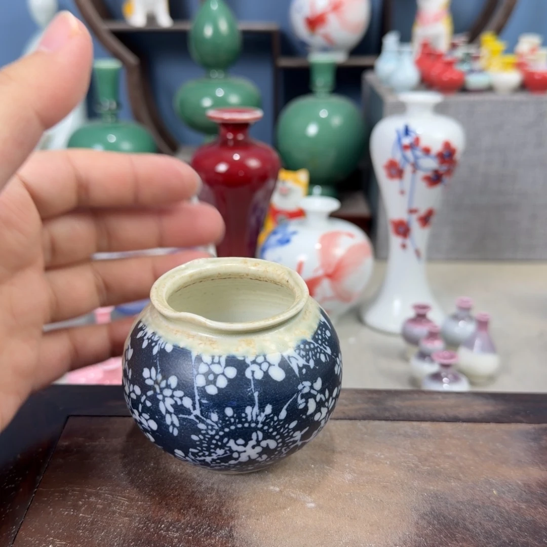 陶瓷手工小花器摆件