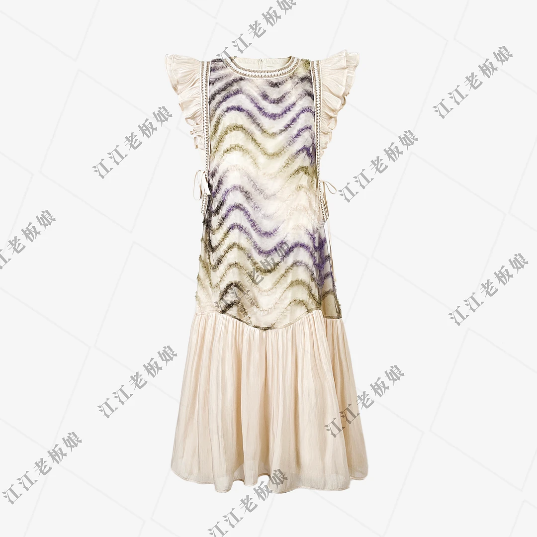 NIMðSHI【大头】钟楚曦同款轻奢时尚设计师款气质显瘦连衣裙女Q1426