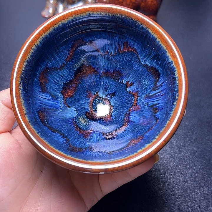 茶盏建盏盘龙主人杯