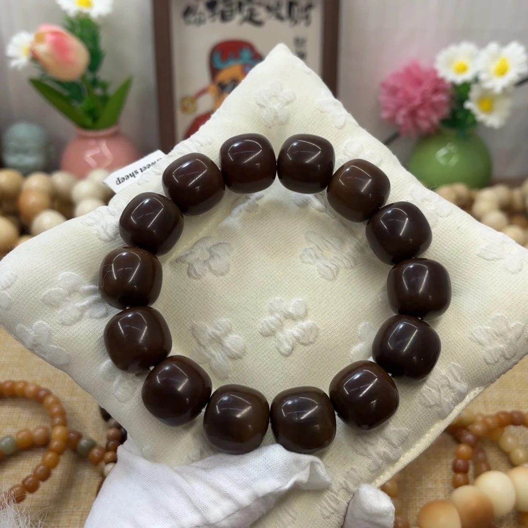 菩提根/象牙果吊坠20干磨落地果糖油巧克力桶默认瑕单圈