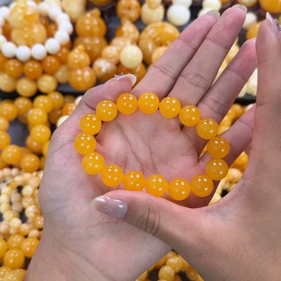 蜜蜡未镶嵌珠宝奇石同料13mm