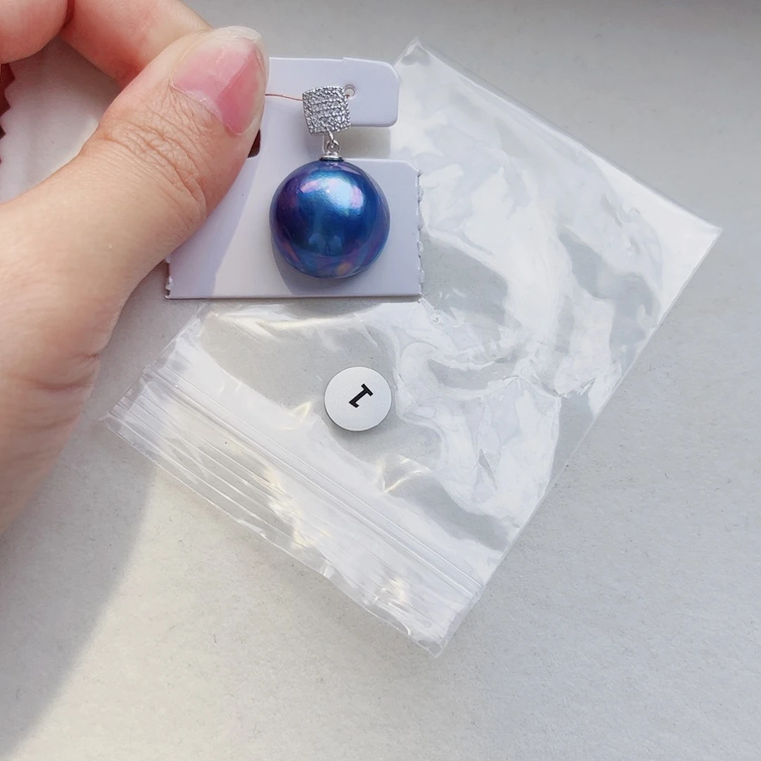 银S925镶嵌拼合珍珠（马贝珠）颈饰