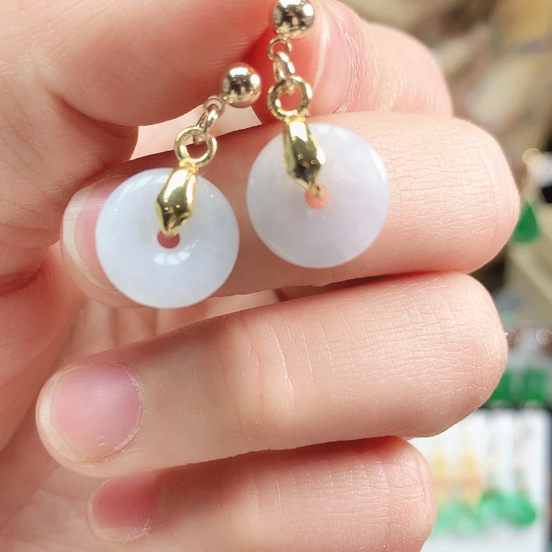 翡翠耳饰未镶嵌耳饰