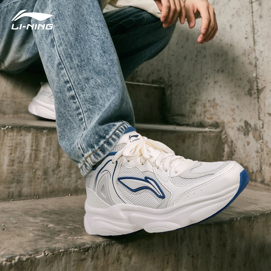 李宁奶椰男鞋休闲鞋2025新款正品轻便百搭厚底鞋子男款男士运动鞋