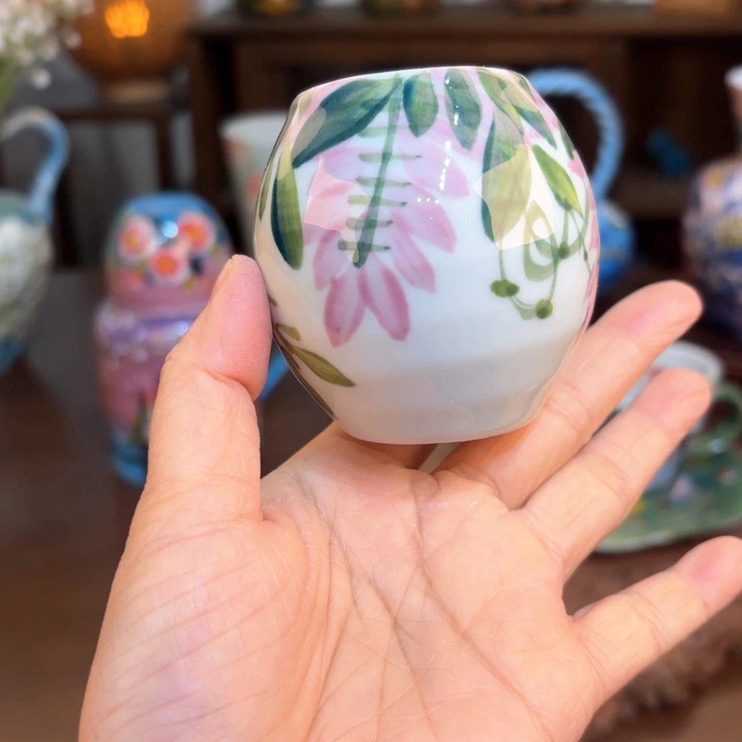 景德镇手绘高温釉下彩陶瓷茶具