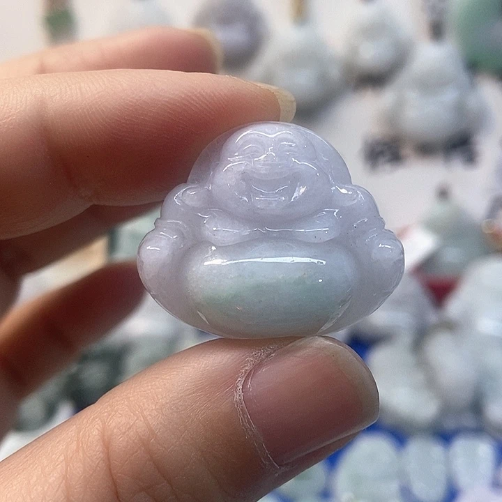 翡翠未镶嵌颈饰佛公
