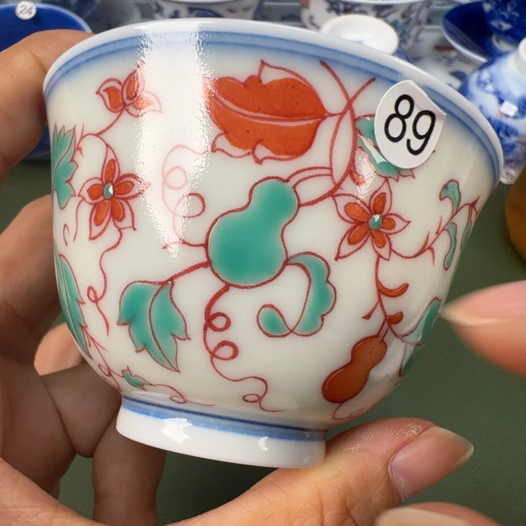 景德镇纯手工纯手绘茶具木木68