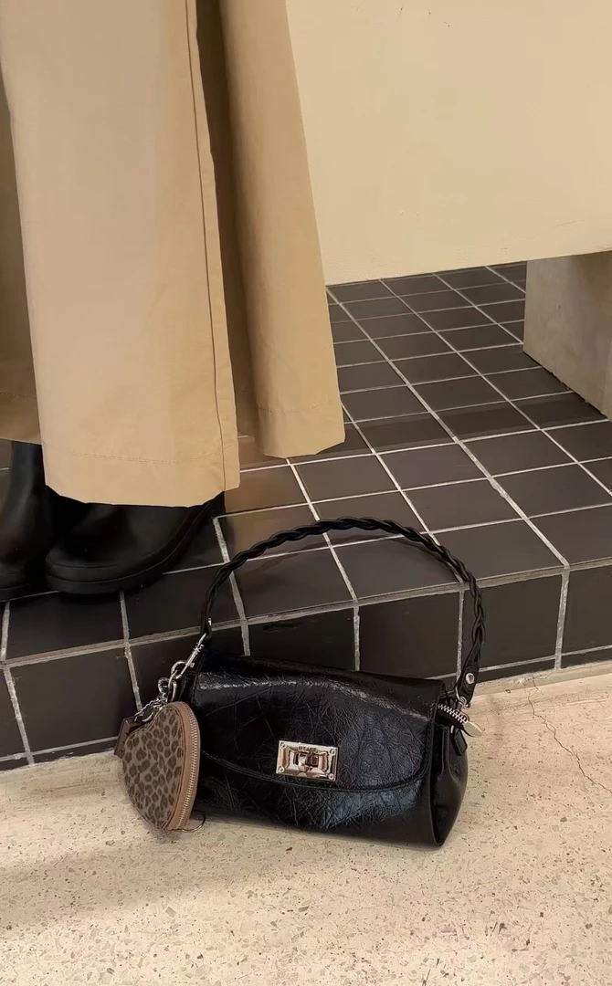 DINGFENG【ed72 红香】手工定制高端真皮时尚百搭女包