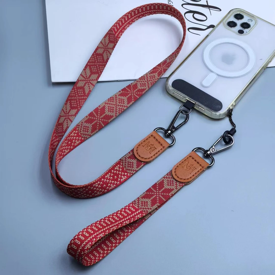 手机挂绳斜挎挂脖两用可调节结实宽布带子手机壳通用背带女款长款