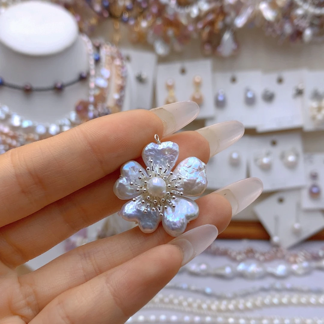 未镶嵌淡水珍珠耳饰