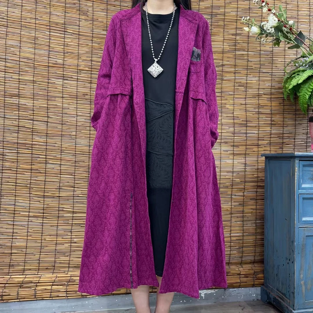 5908新款春秋时尚洋气显瘦减龄风衣外套QZ