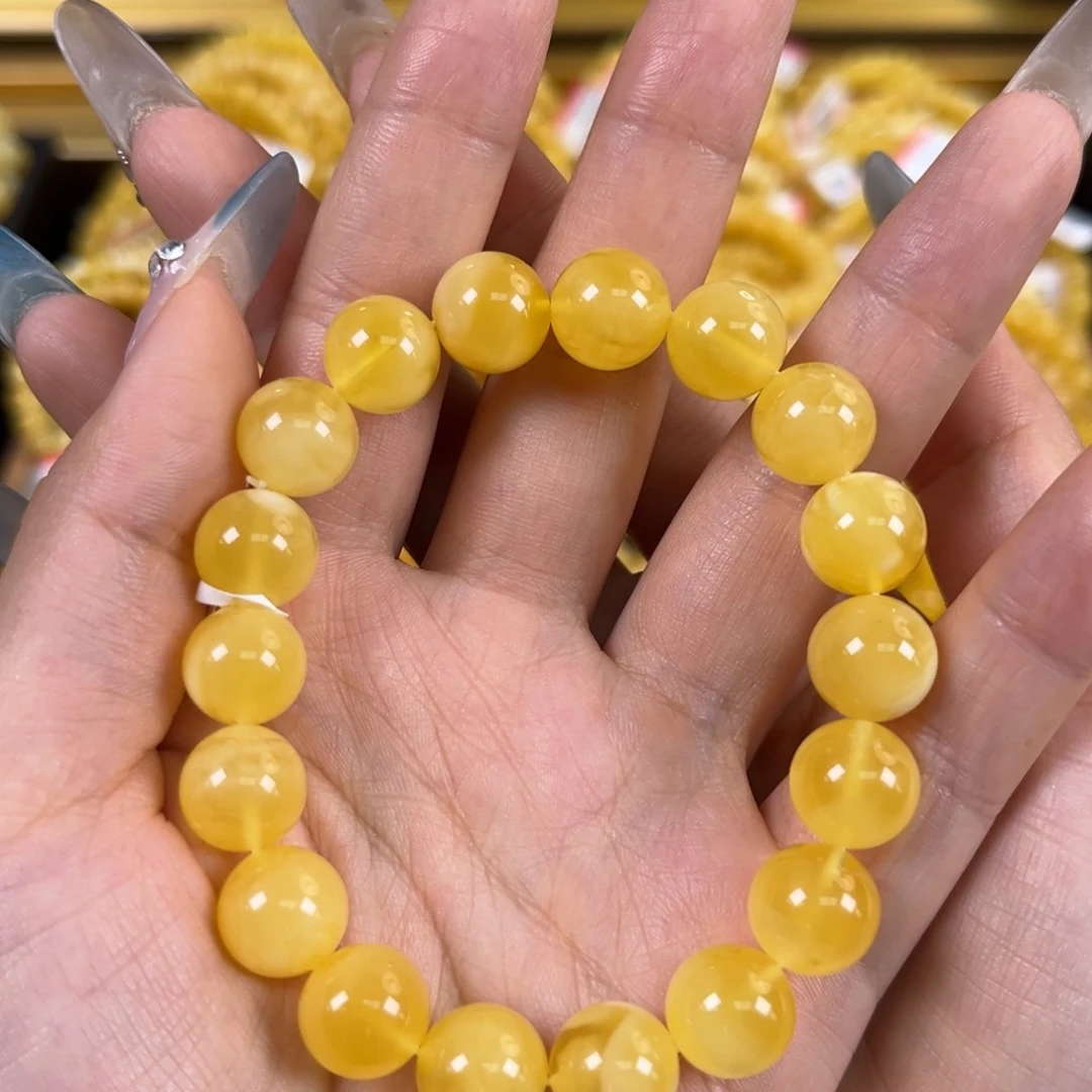 裸石琥珀未镶嵌溶洞妖花11+