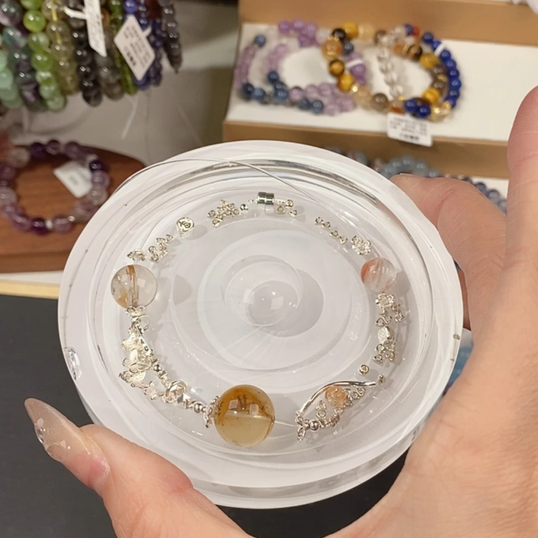 水晶手链未镶嵌风****子14补差要搓银擦银工具