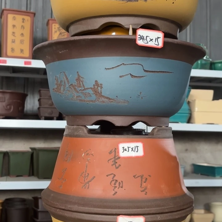 紫砂花盆           100-4