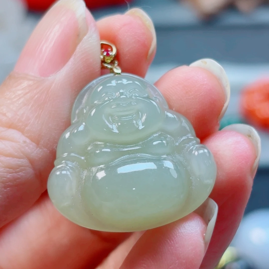 和田玉银S925镶嵌颈饰