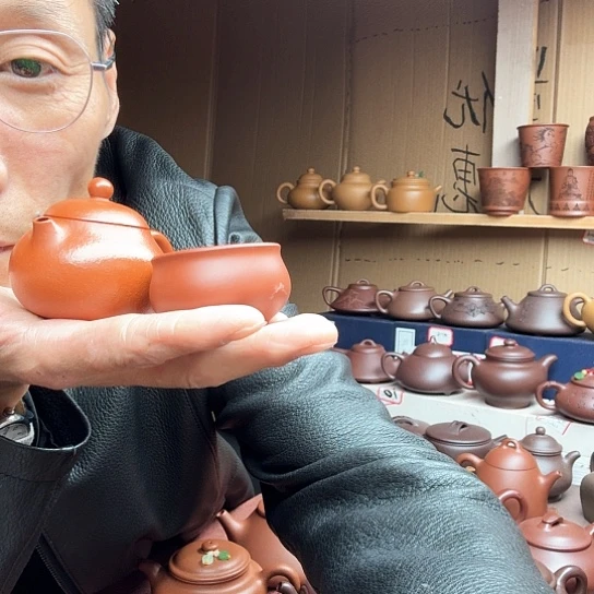 茶壶紫砂带*哥宜兴紫砂原矿大红袍