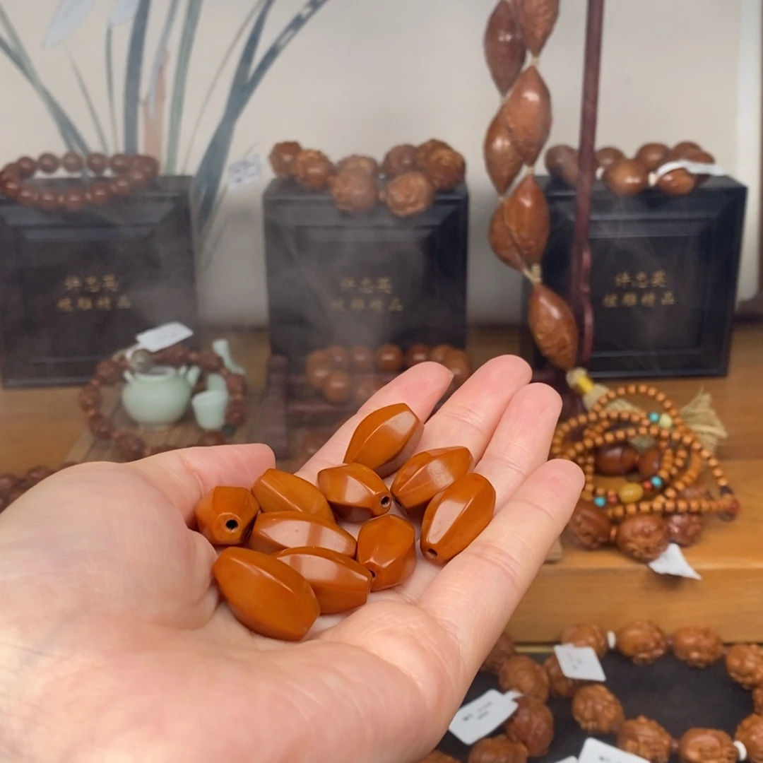 手串橄榄核工作室六棱素珠