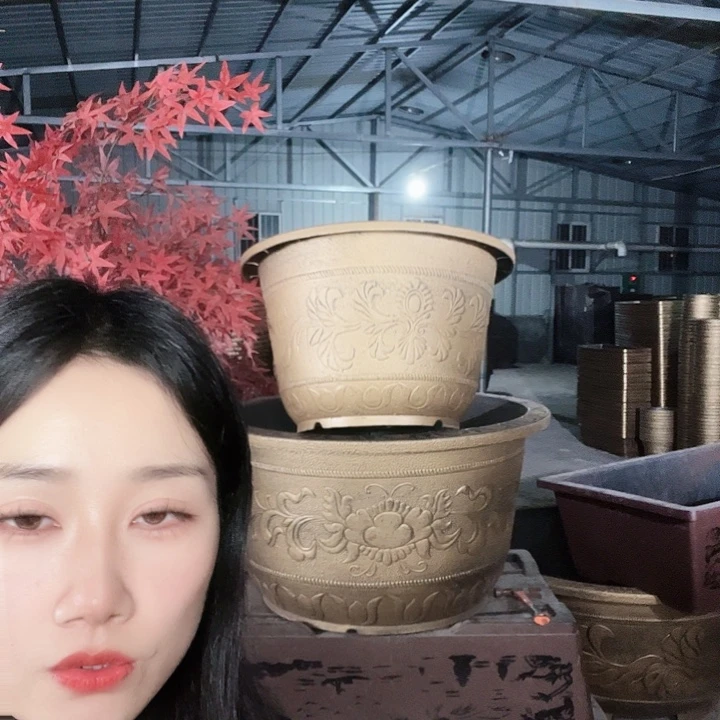 圆形60花盆2个有孔