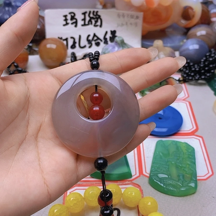 【闪购商品】未镶嵌玛瑙/玉髓珠宝半成品雪***?