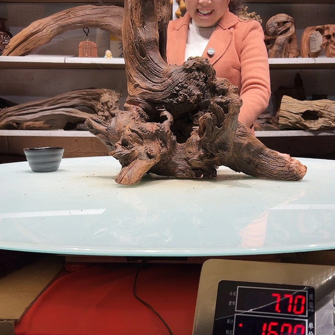 紫砂镂空黑*紫柚沉木1846