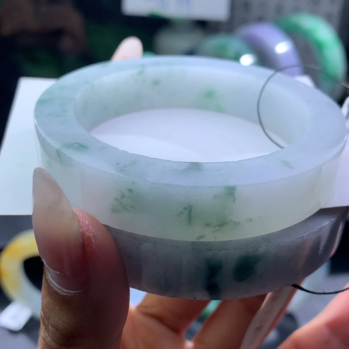 定制翡翠未镶嵌翡翠a货手镯