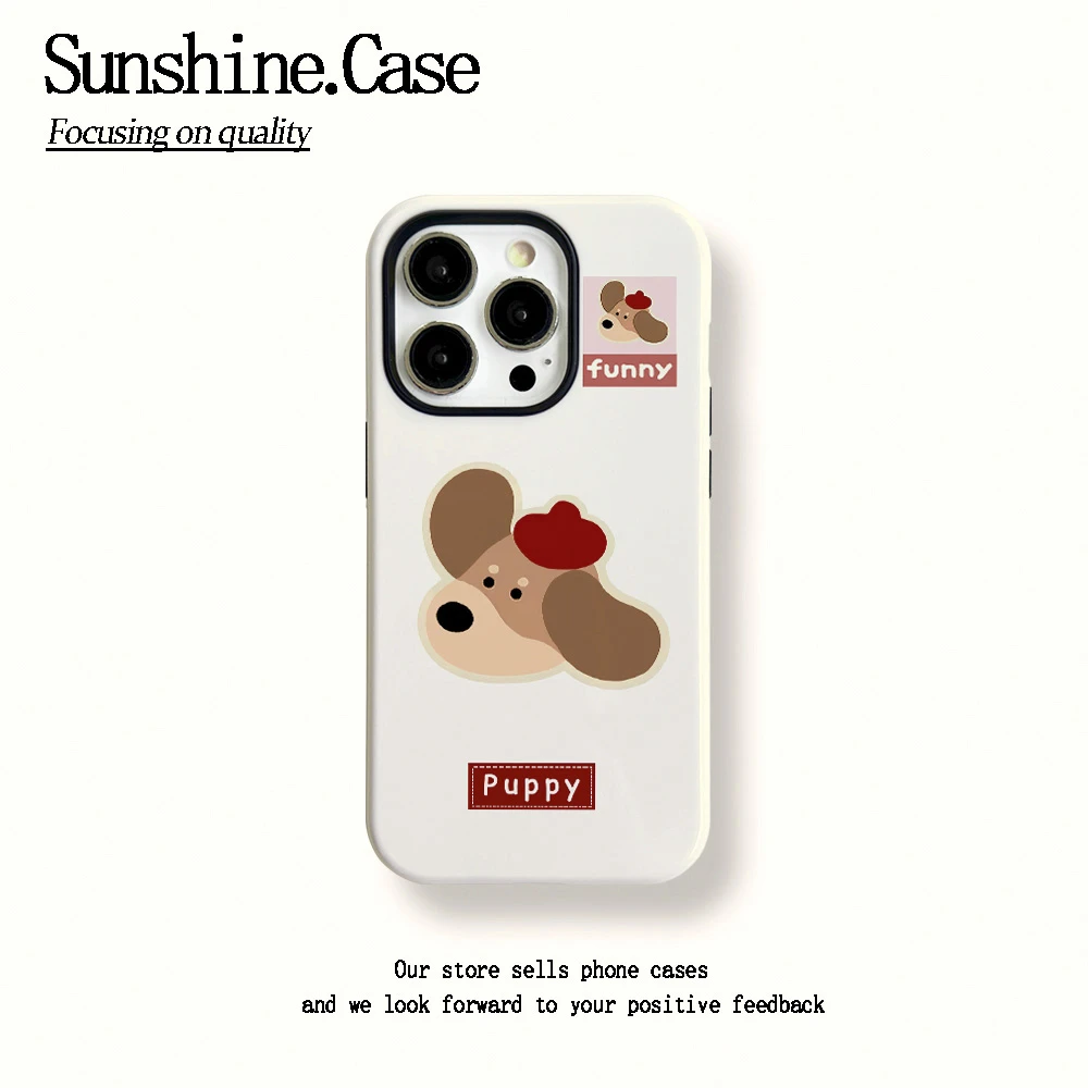 菲林二合一适用苹果华为vivo小米oppo手机壳红帽狗头15PRO/14