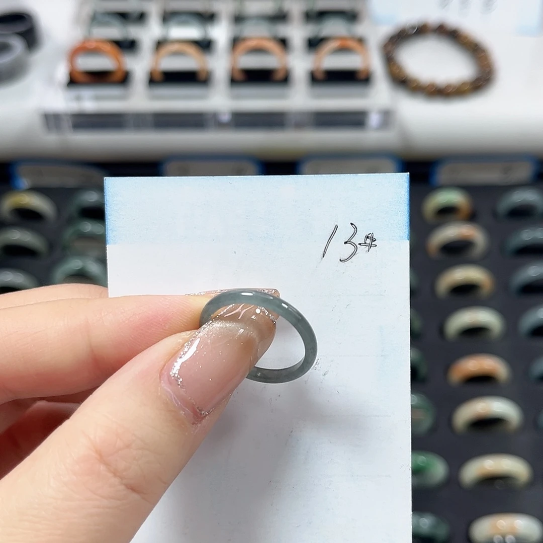 未镶嵌戒指翡翠翡翠戒圈