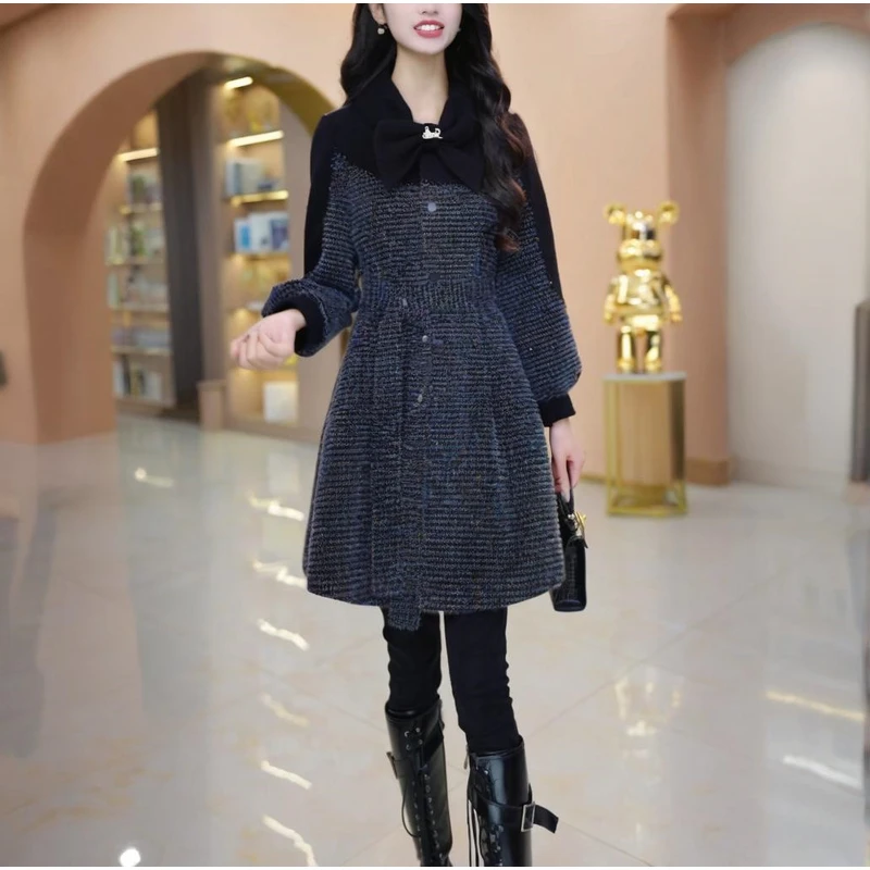 2025秋冬新款高端气质加厚风衣外套女女士时尚收腰显瘦中长款风衣