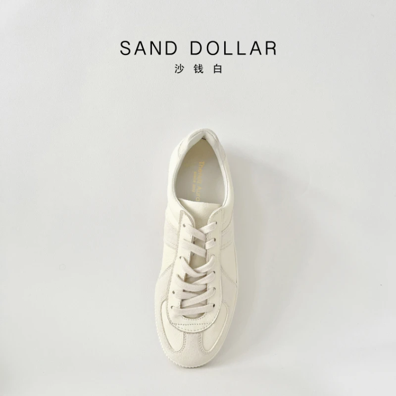 THERUIZ沙白SandDollar全真皮德训鞋平底低帮板鞋