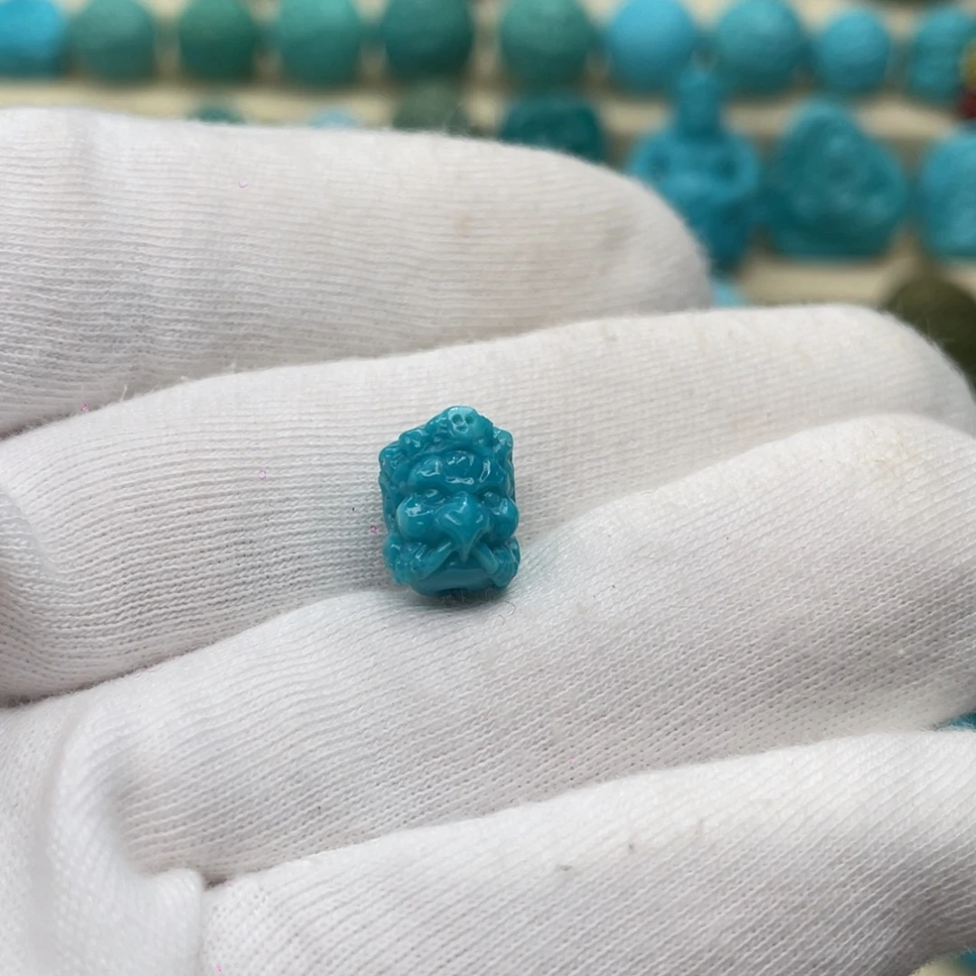 绿松石未镶嵌颈饰卡8.2-10.5-9