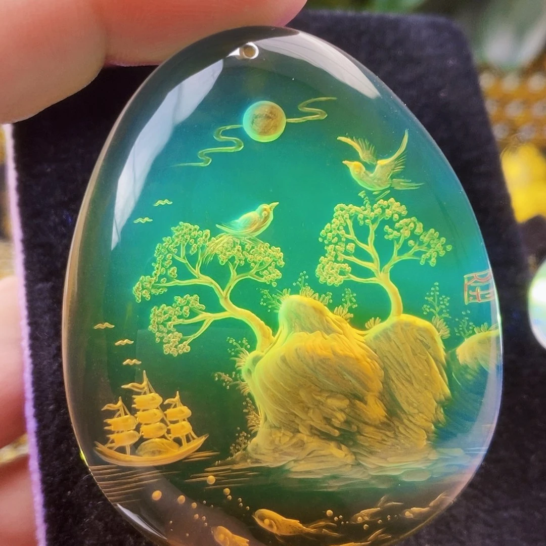 【闪购商品】蓝珀吊坠(不含链)未镶嵌