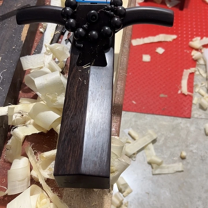 用***0家具乌木类紫光檀木刨子一个