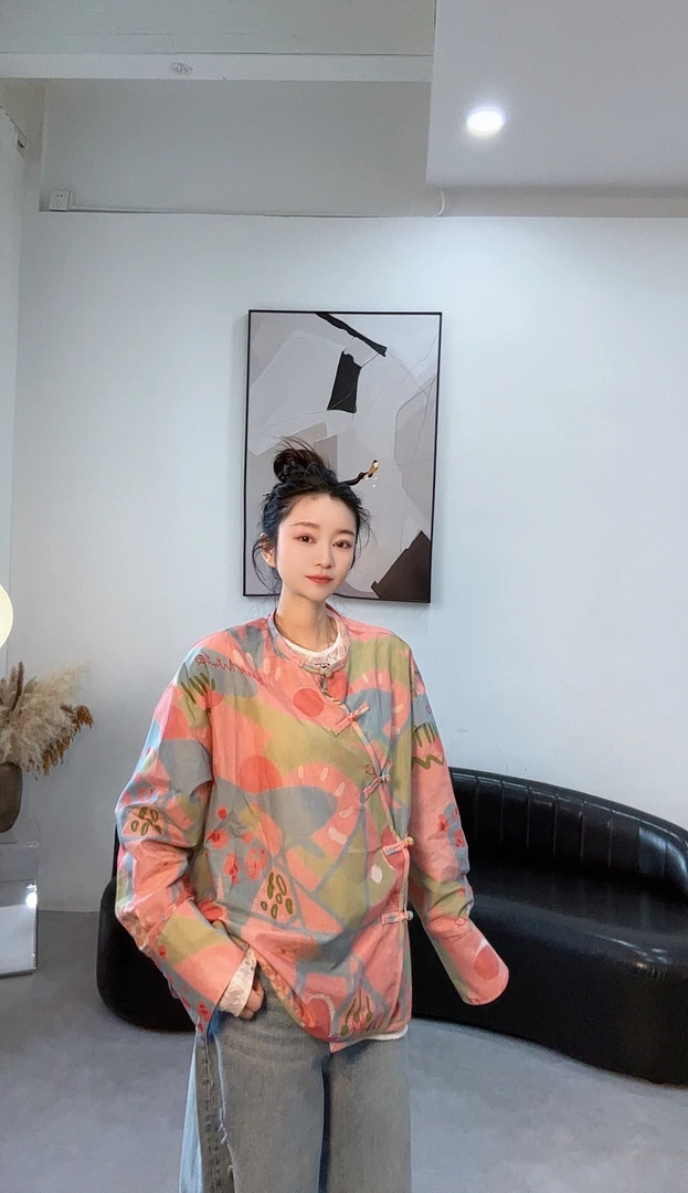 OZE®设计师品牌 国风盘扣 真丝 上衣