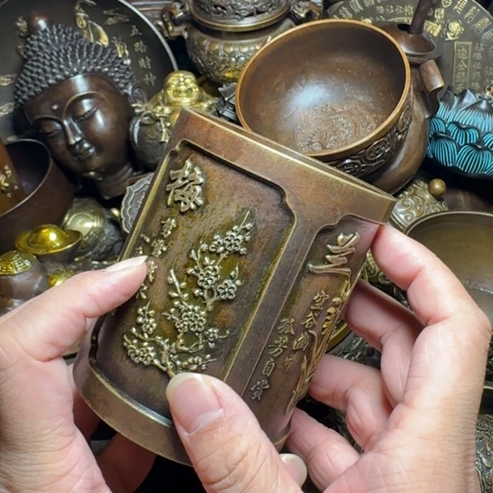 铜器摆件收收藏藏