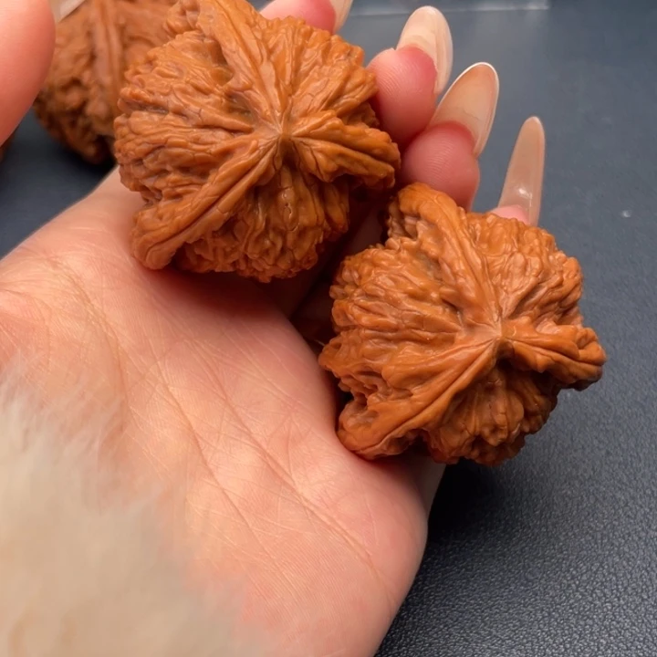 赵***汉文玩核桃吊坠白狮子