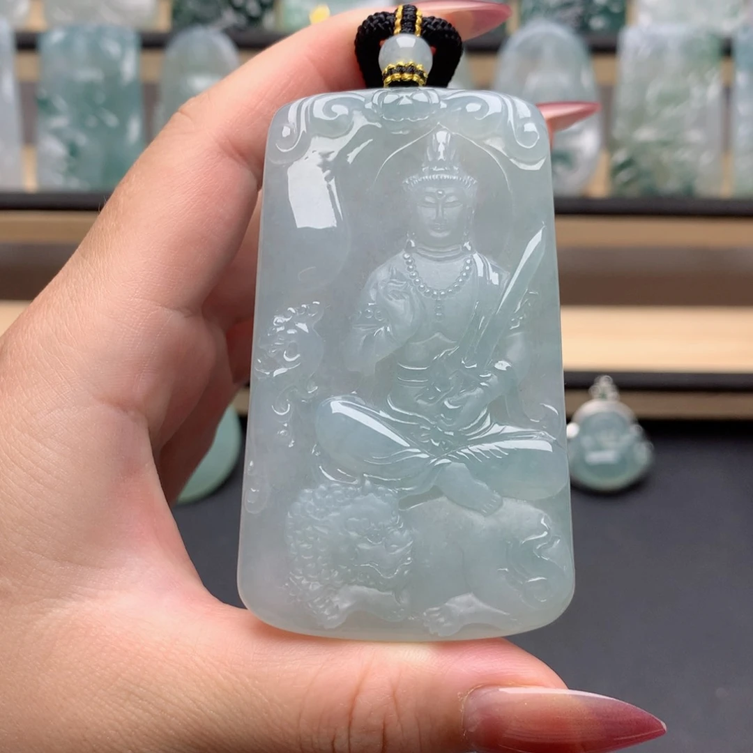 颈饰未镶嵌翡翠文殊