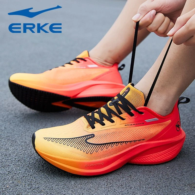 闪电4鸿星尔克男鞋百搭2025新款回弹减震耐磨学生体测透气跑步鞋