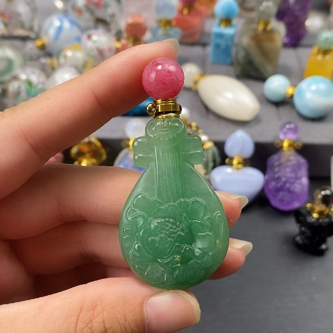 合金查罗石珠宝半成品香水瓶