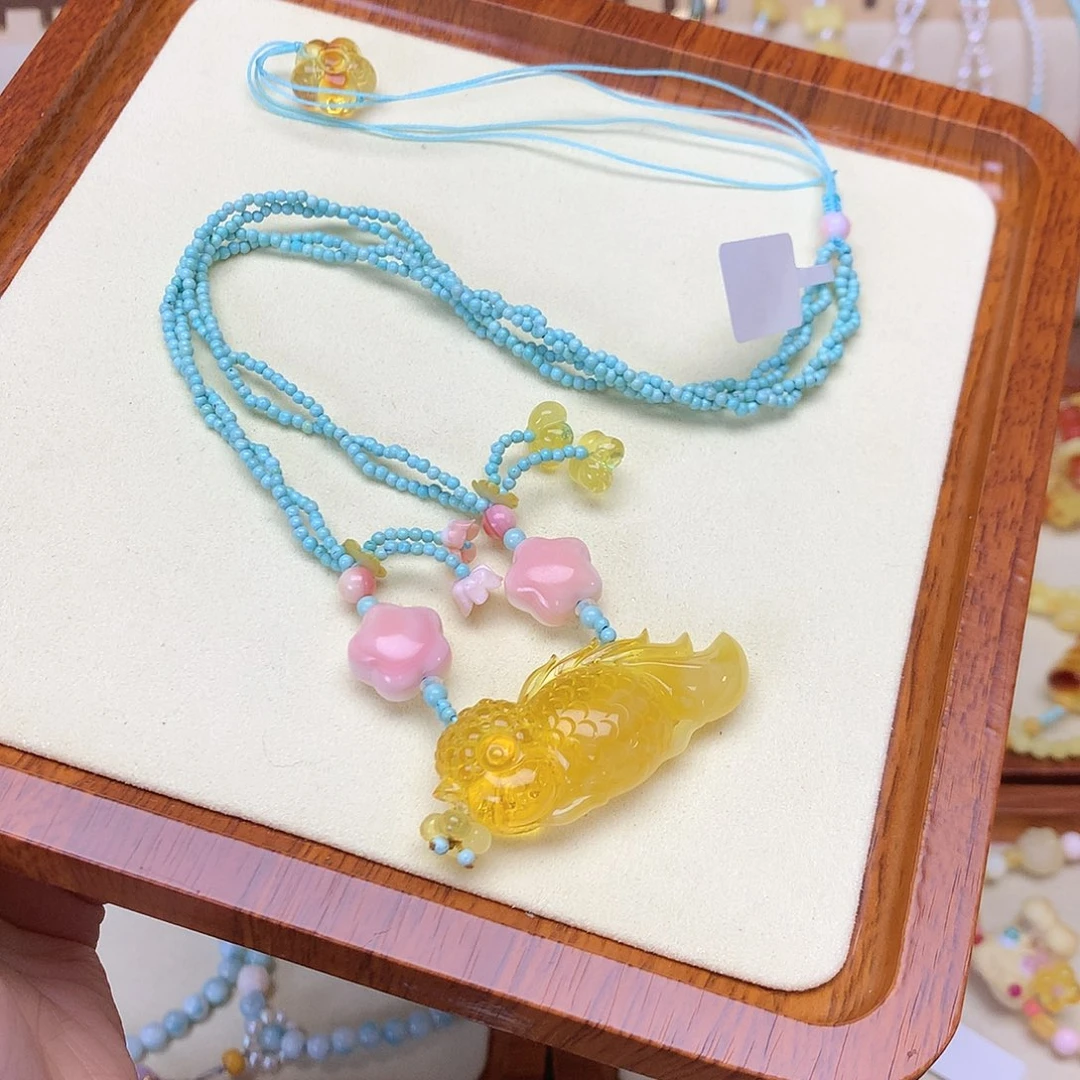 琥珀颈饰未镶嵌11111111111111