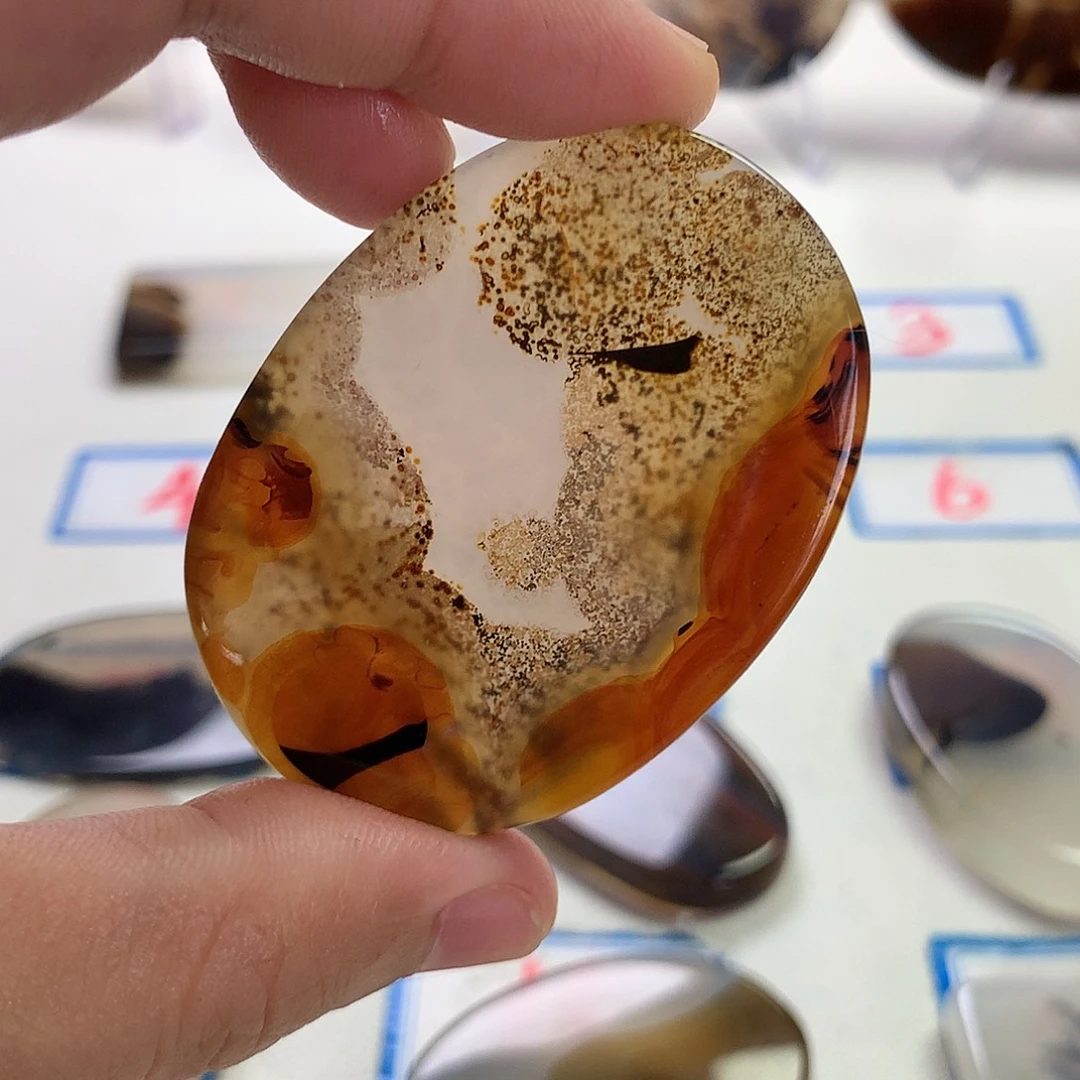 未镶嵌玛瑙/玉髓珠宝半成品