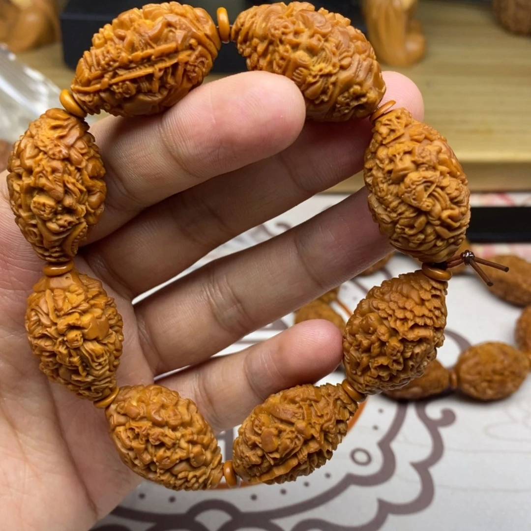 橄榄核手串/手链橄榄核雕刻工艺宇