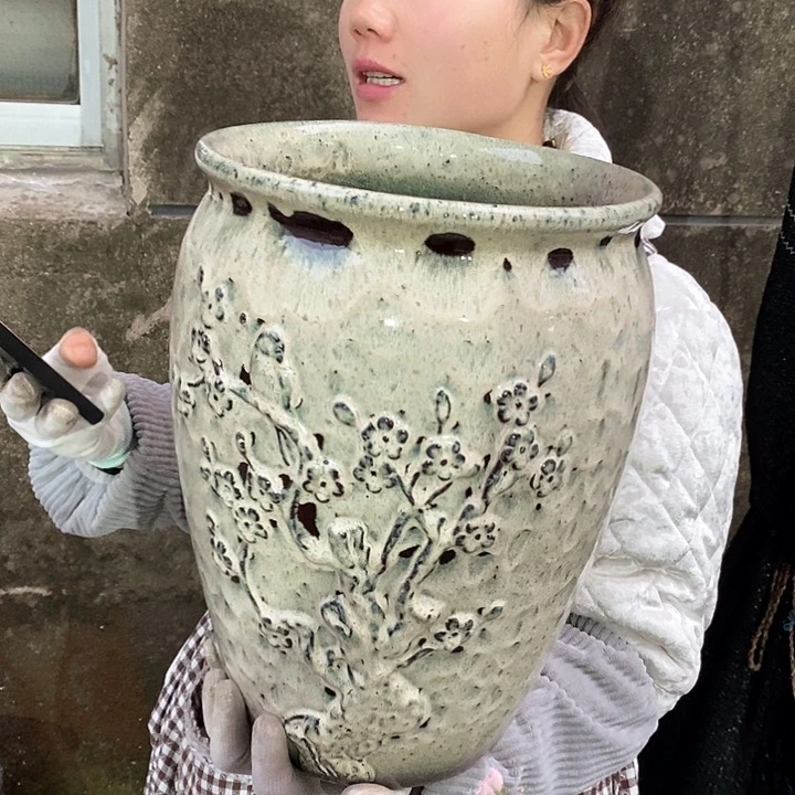 紫砂花盆正品口25高35