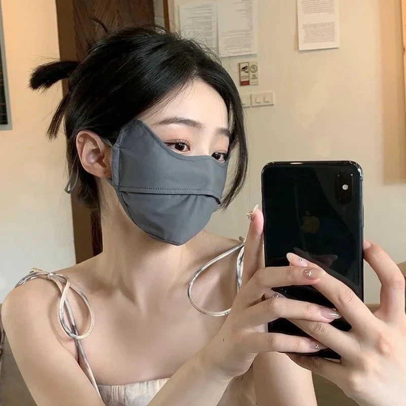 【随机不指定】防晒口罩冰丝透气防护全脸薄款护眼角遮脸面罩