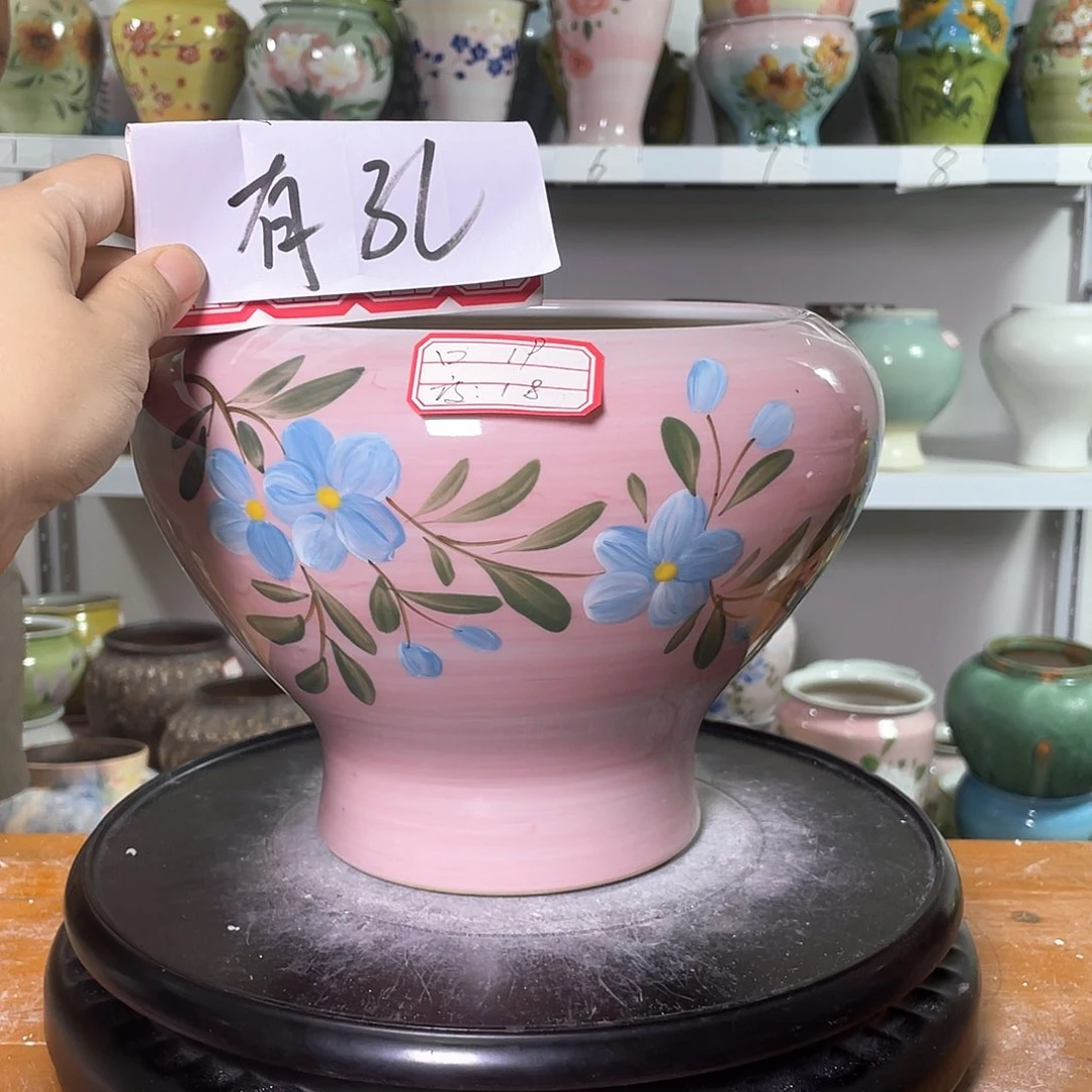 景德镇陶瓷花盆微瑕159