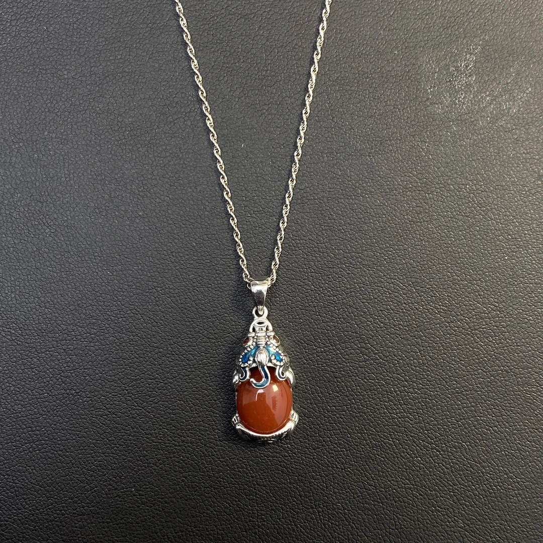 坠链均925银 民族风轻奢项链  DZ00156